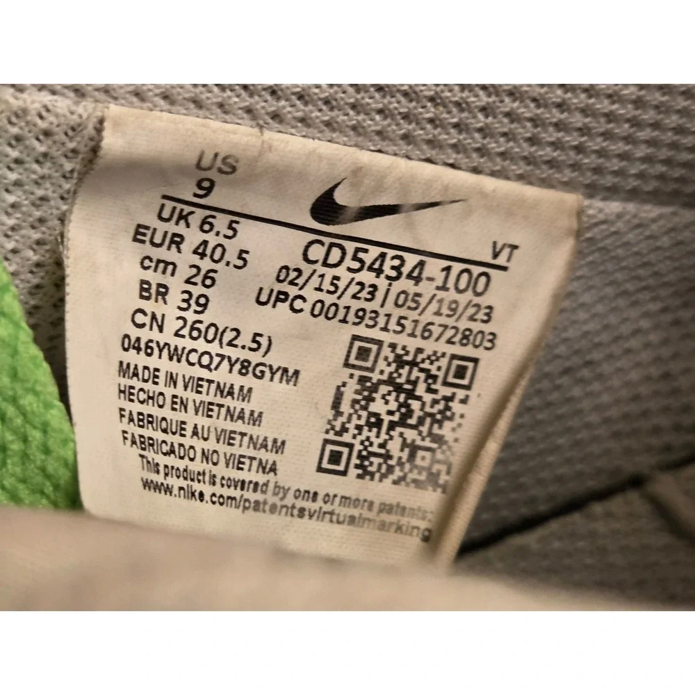 Nike Court Vision Low Top Casual Shoes Sneakers‎ Womens Size 9 White